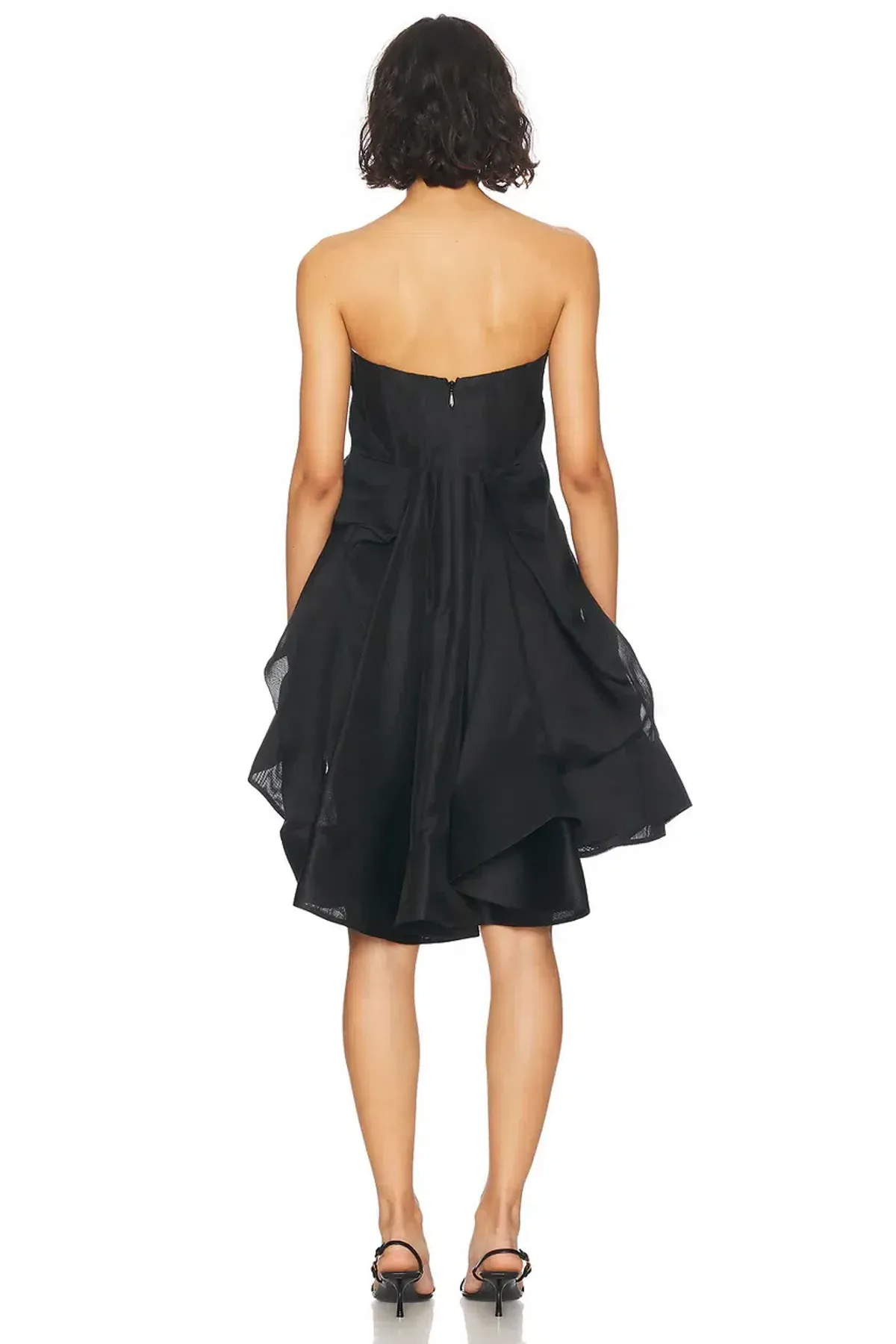 Illuminate Draped Mini Dress Black by Zimmermann Size 1 - Image 3