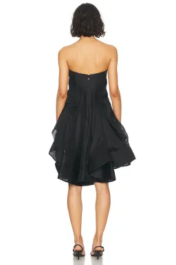 Illuminate Draped Mini Dress Black by Zimmermann Size 1 for rent on The Volte - image 3