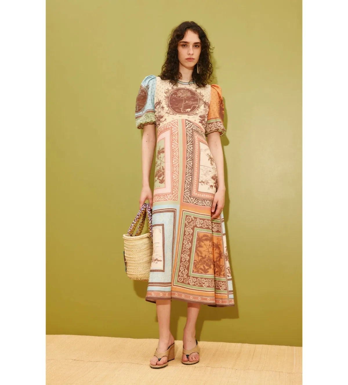 Alemais Alberta Midi Dress in Print Size AU12 - Image 1