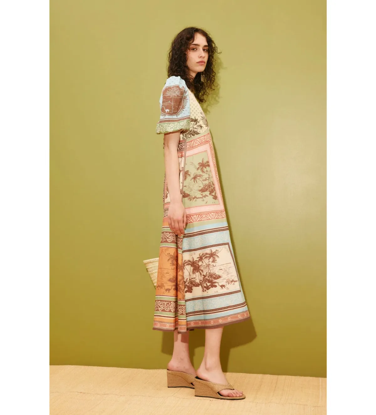 Alemais Alberta Midi Dress in Print Size AU12 - Image 2