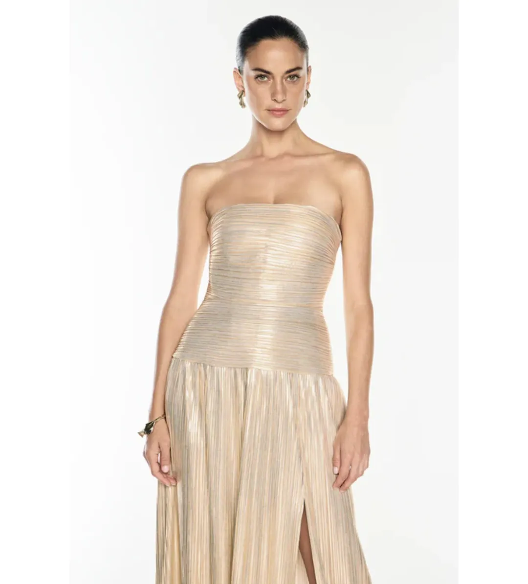 Manning Cartell Love and Lustre Dress in Gold Size AU8 for rent on The Volte - main image