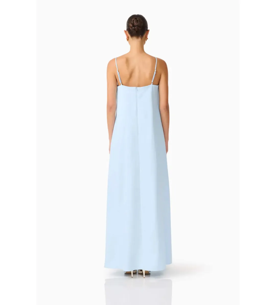Elliatt Buttercup Embroidered Maxi Dress In Blue Size AU10 for rent on The Volte - main image