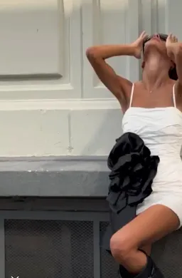 New AJE Potion Spiral Mini Dress in Ivory White & Black - Size 8 AU for rent on The Volte - image 8