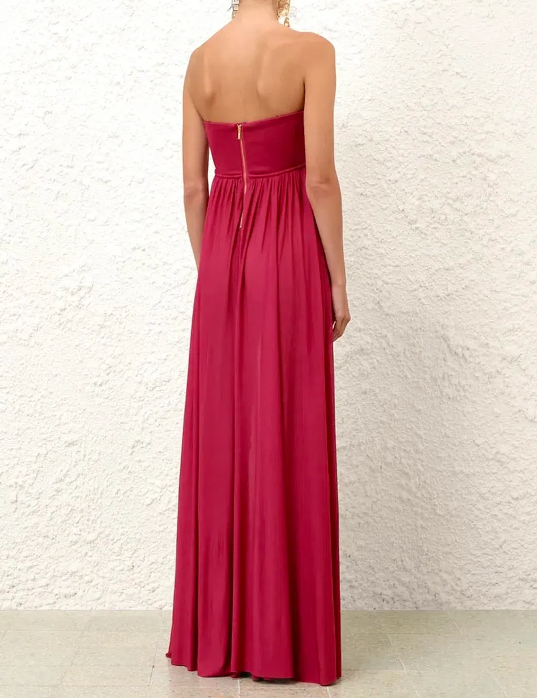 Zimmermann Luna Jersey Bandeau Gown s0 for rent on The Volte - main image