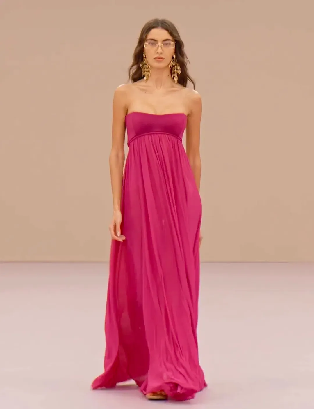 Zimmermann Luna Jersey Bandeau Gown s0 for rent on The Volte - main image