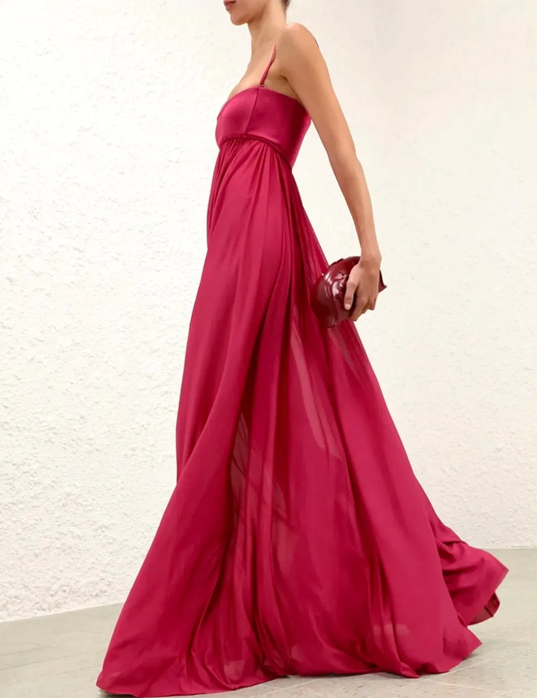 Zimmermann Luna Jersey Bandeau Gown s0 for rent on The Volte - main image