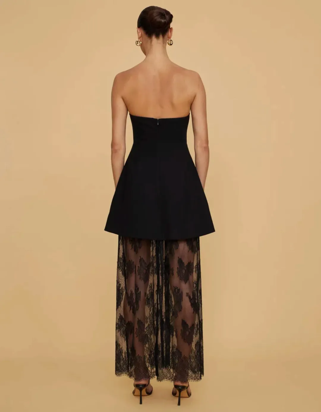 Chancery Lily Lace Dress - Black - Size 14 for rent on The Volte - main image