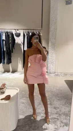 🩷 AJE Telma Ruffle Micro Mini Dress – Pink Quartz – Size AU 12 🩷 for rent on The Volte - image 7