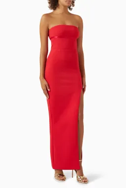 Red Claudia Elle Zeitoune maxi dress Size 6 for rent on The Volte - image 1