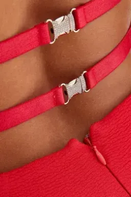 Red Claudia Elle Zeitoune maxi dress Size 6 for rent on The Volte - image 3