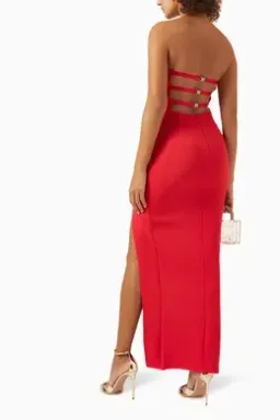 Red Claudia Elle Zeitoune maxi dress Size 6 for rent on The Volte - image 2