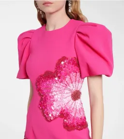 REBECCA VALLANCE Layana Midi Dress Raspberry Pink Size 10 for rent on The Volte - image 3