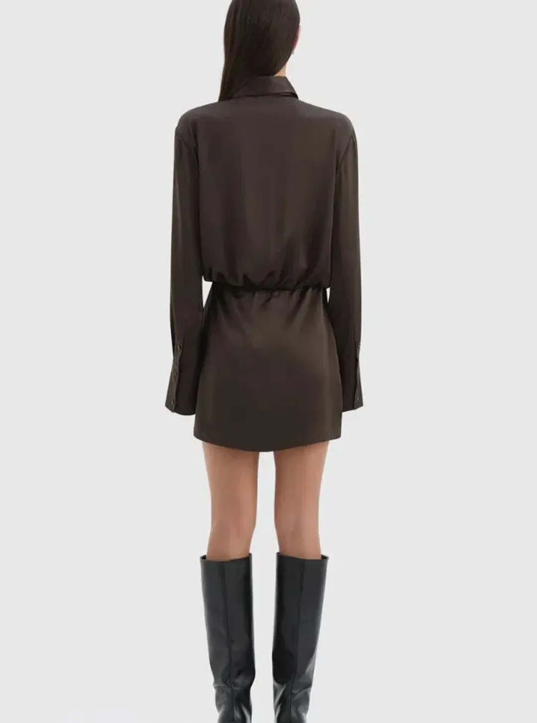 Sir Sorrento Shirtdress in Chocolate Size 2/10 for rent on The Volte - main image