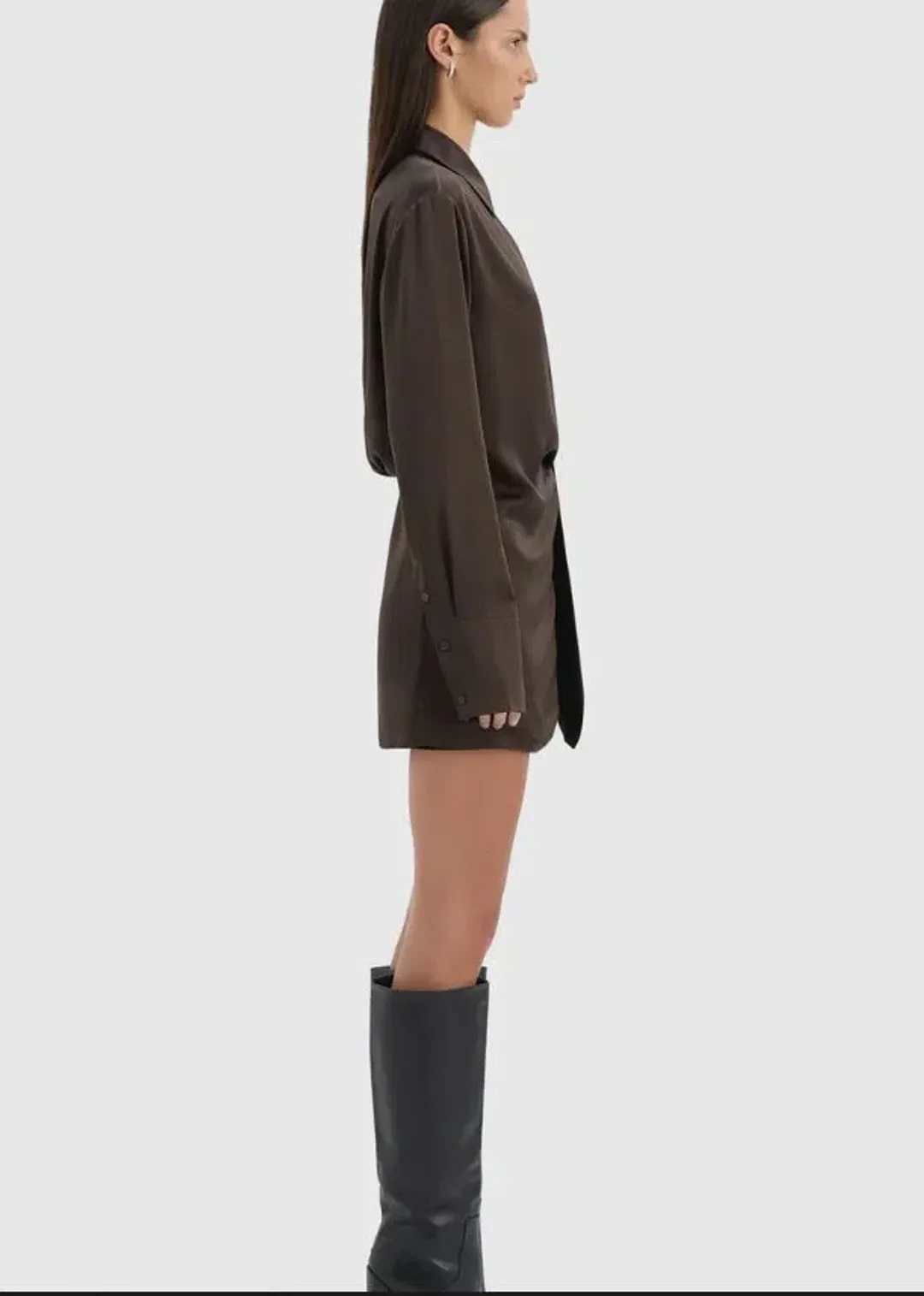 Sir Sorrento Shirtdress in Chocolate Size 2/10 for rent on The Volte - main image