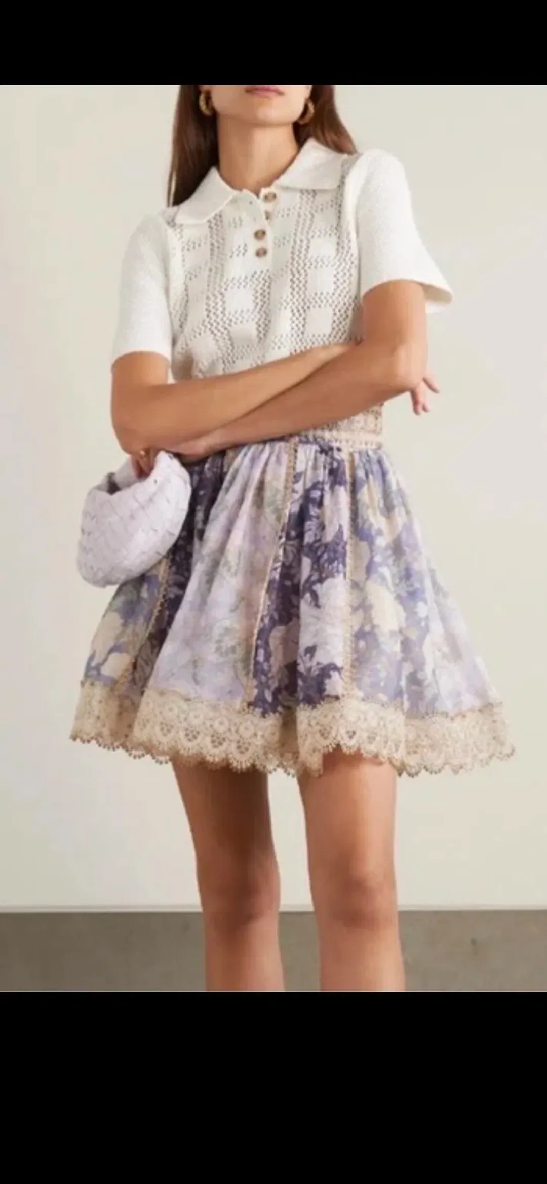 Zimmerman celestial panelled skirt for rent on The Volte - main image