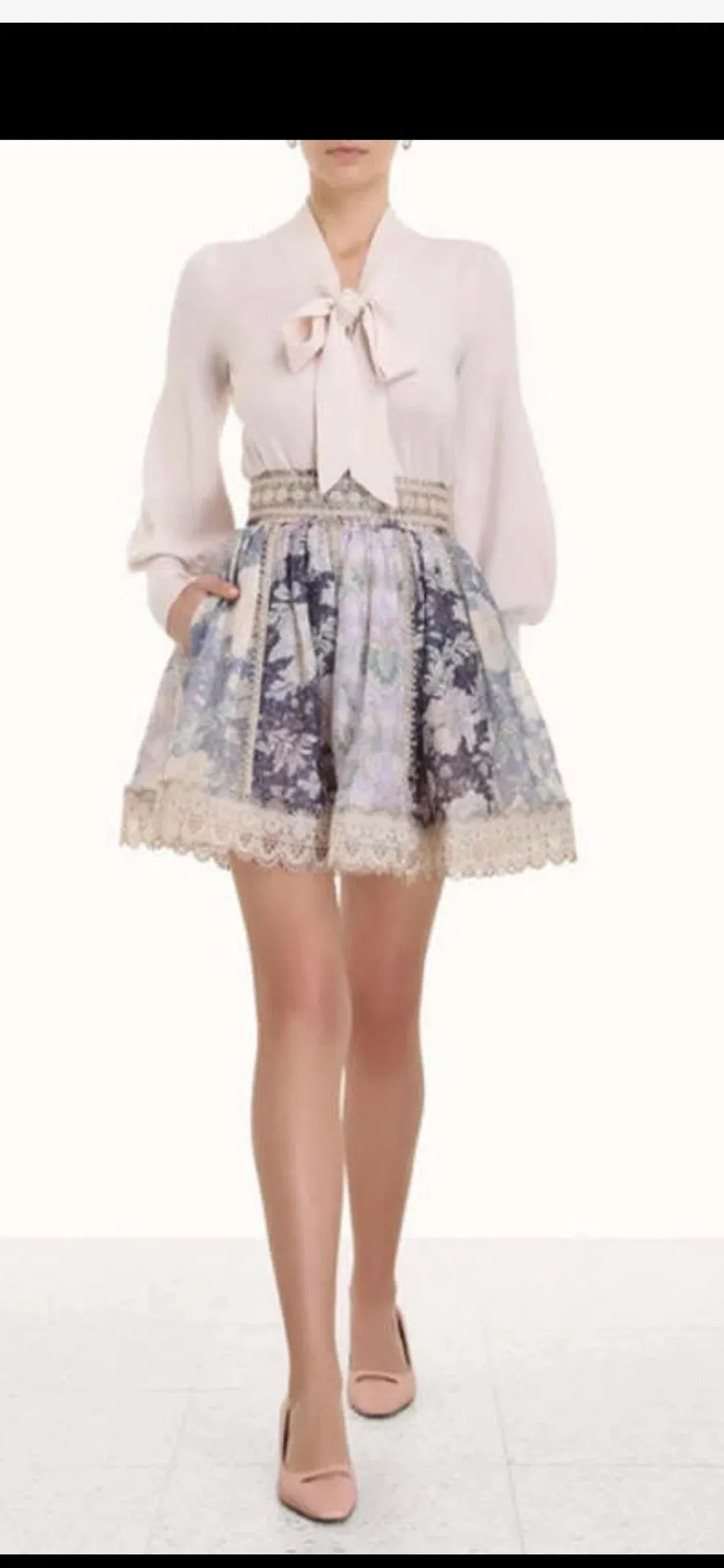 Zimmerman celestial panelled skirt for rent on The Volte - main image