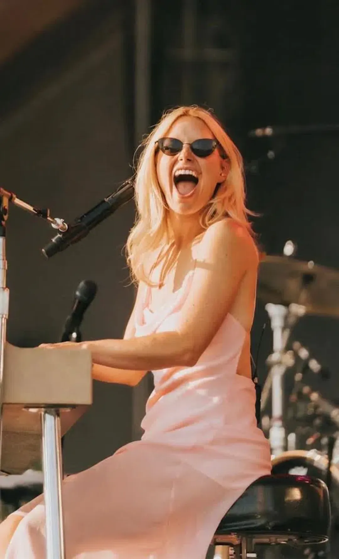 🩷 BEC and BRIDGE Tallis Asymmetrical Dress – Powder Pink – Size AU 10 🩷 for rent on The Volte - main image