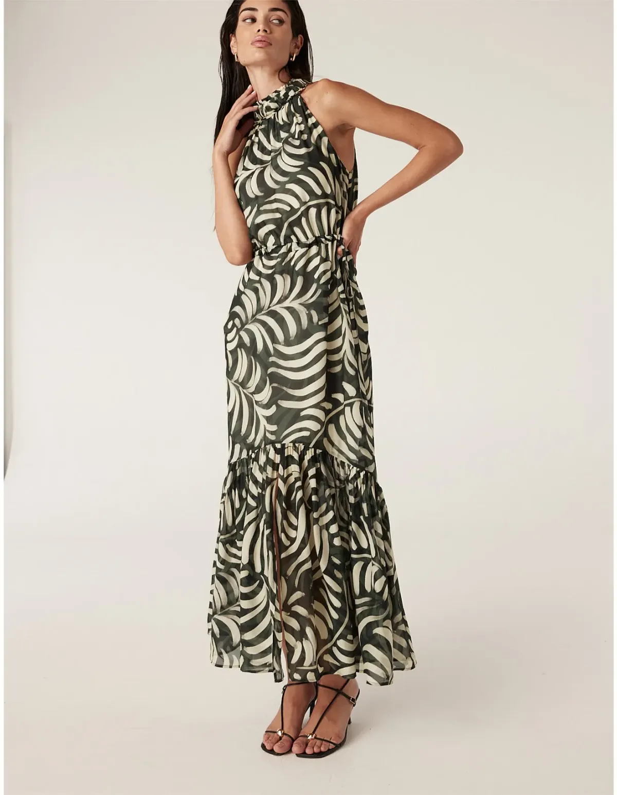 Cable Eden Halter Neck Dress Other Size 16 - Image 3
