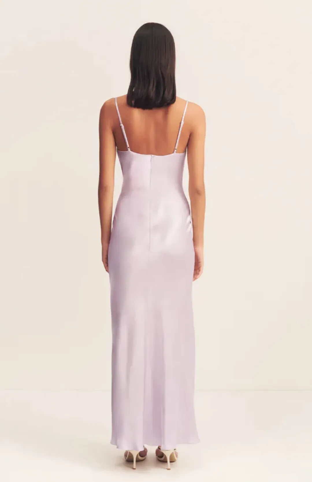 Shona Joy La Lune Cowl Neck Midi Dress - Lilac size 6 for rent on The Volte - main image