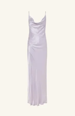 Shona Joy La Lune Cowl Neck Midi Dress - Lilac size 6 for rent on The Volte - image 3