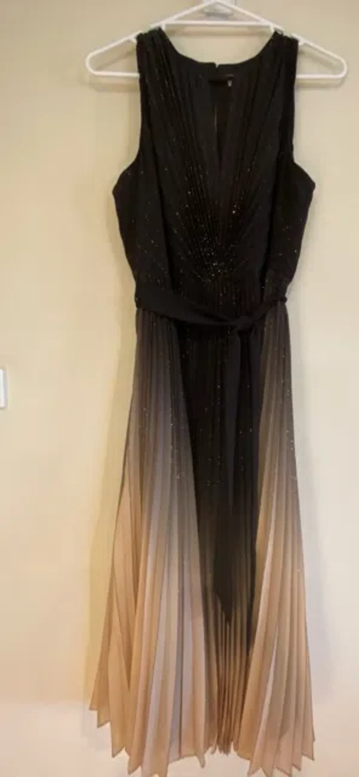 Phase Eight Black Simara Ombre Midi Dress Size 14 - Image 3
