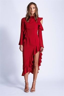 Maurie and Eve Sabine Dress Red size 10 for rent on The Volte - image 1