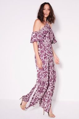 Sheike Parlour floral jumpsuit size 8 for rent on The Volte - image 1