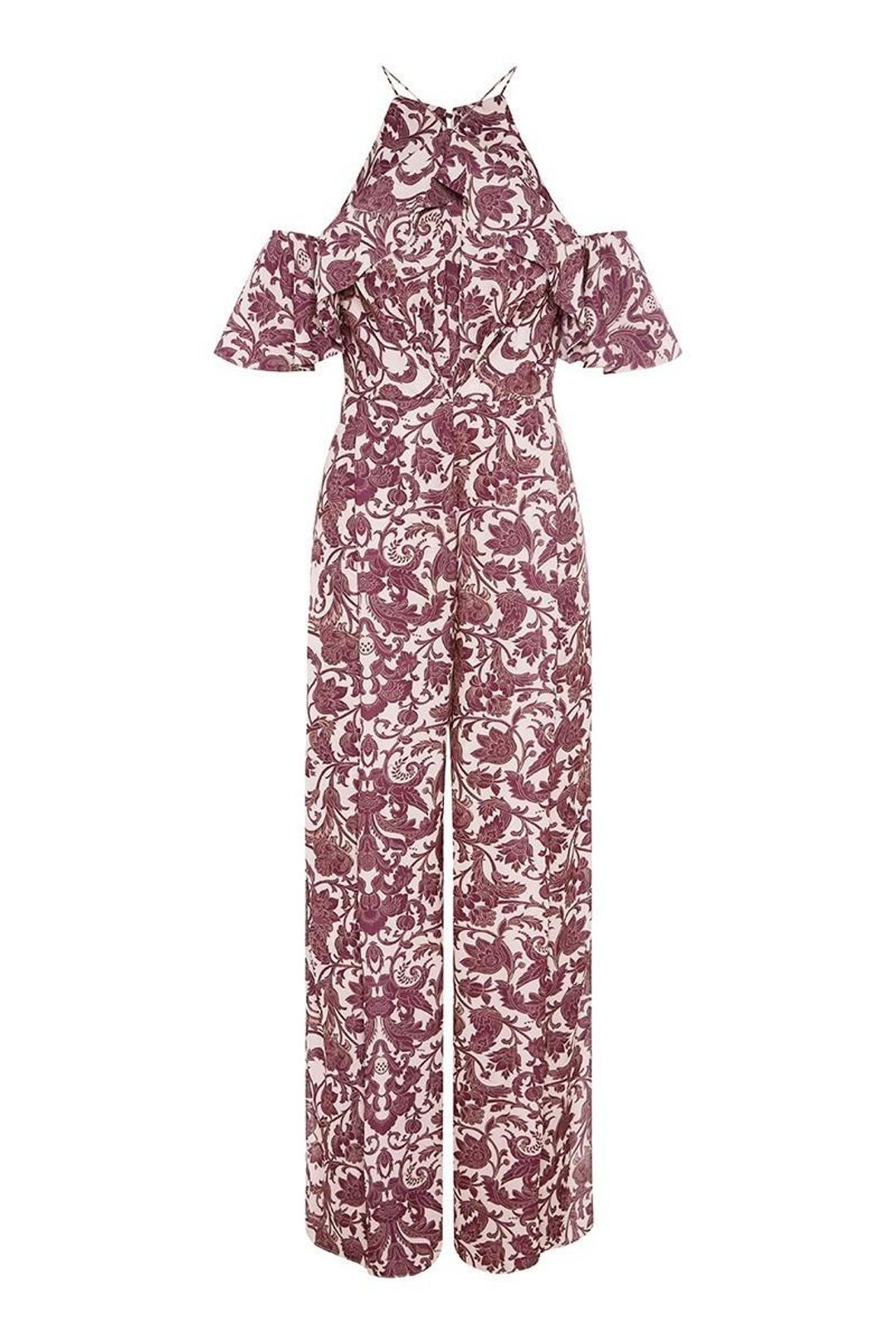 Sheike Parlour floral jumpsuit size 8 for rent on The Volte - main image