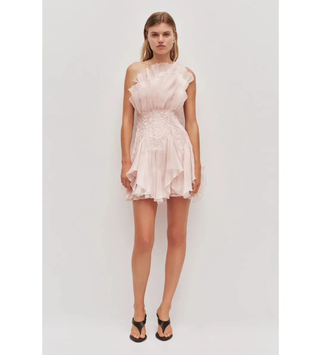 Aje Nisha Mini Dress in Rosewater Size AU8 for rent on The Volte - main image
