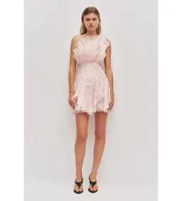Aje Nisha Mini Dress in Rosewater Size AU8 for rent on The Volte - image 2