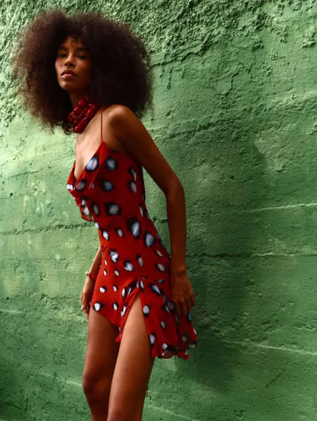 Rat & Boa ROSELA DRESS RED Size XS for rent on The Volte - main image