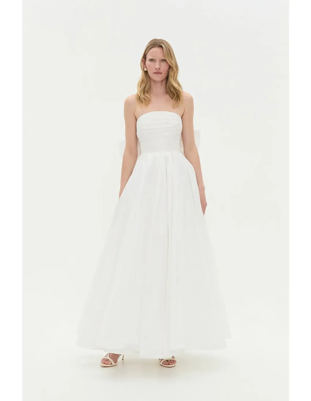 Aje Studio Thea Gown Cream Size 14 for rent on The Volte - main image