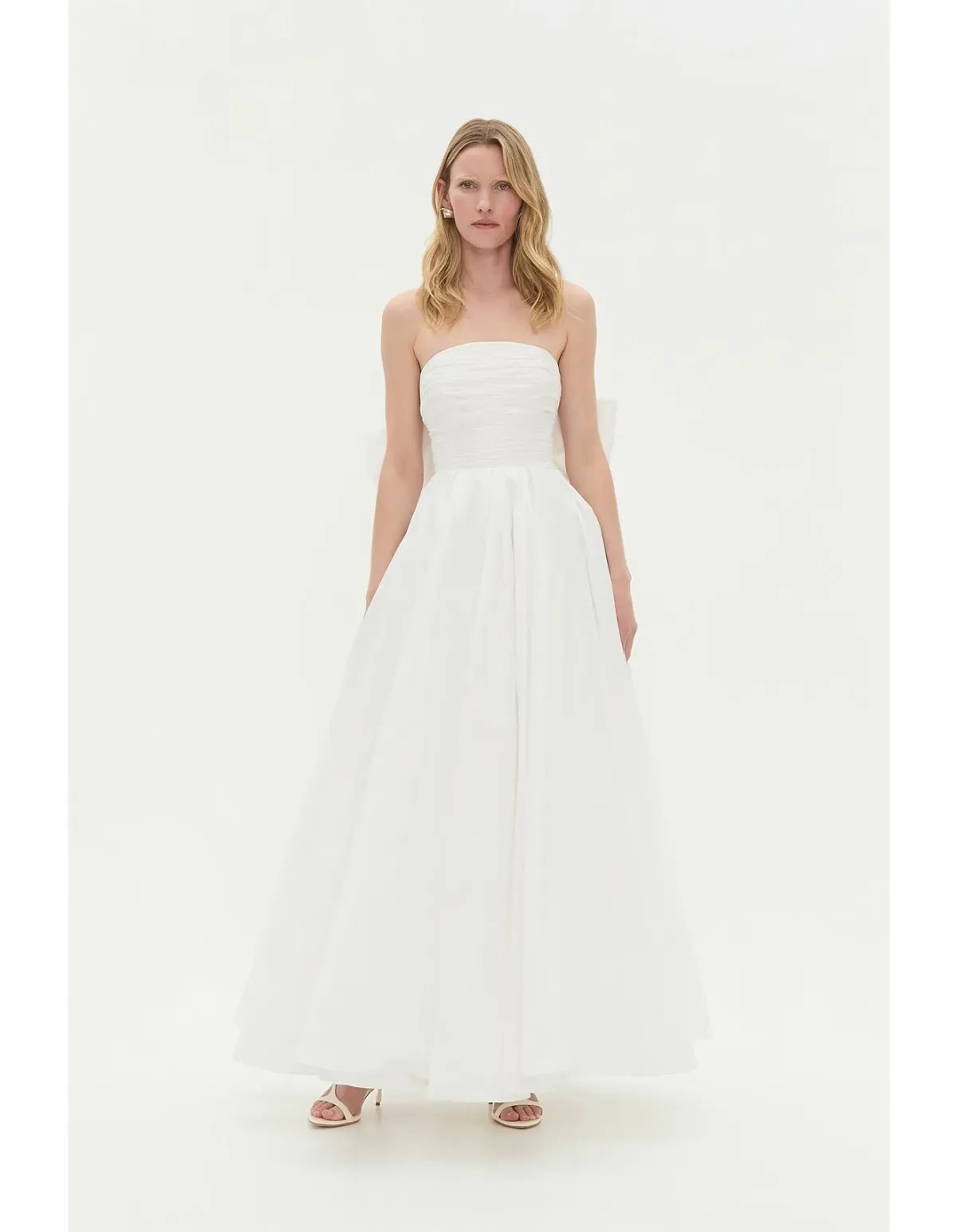 Aje Studio Thea Gown Cream Size 14 - Image 3