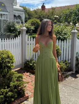 Fenity Gaia Dress Green XS for rent on The Volte - image 1