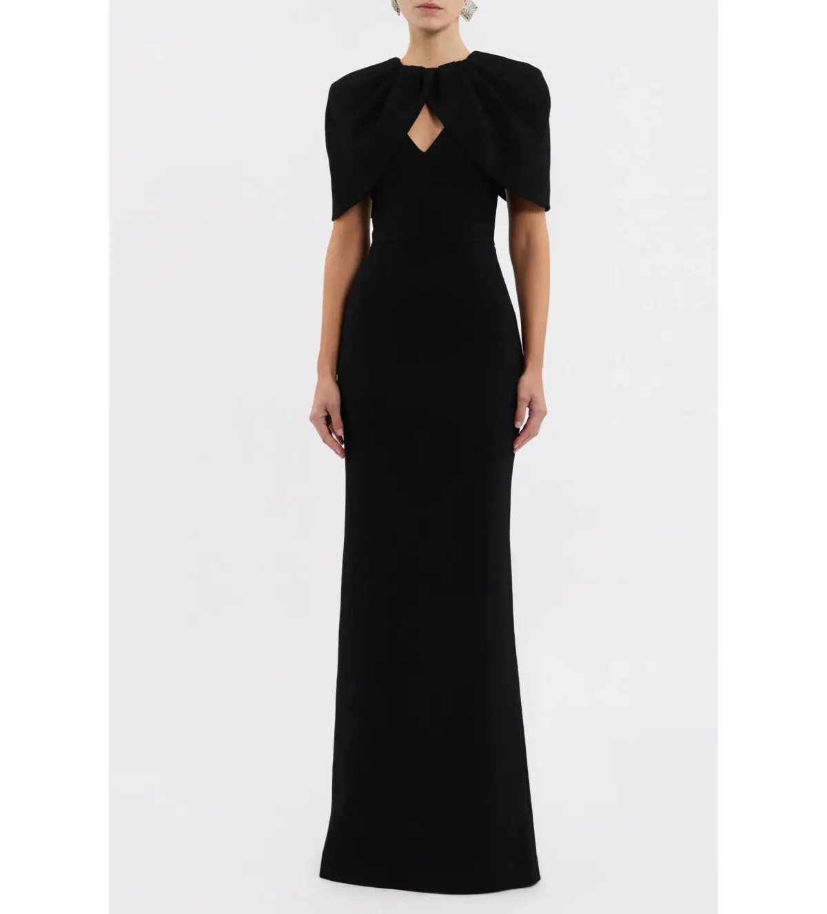 Rebecca Vallance Cameron Full Length Gown in Black Size AU12 for rent on The Volte - main image