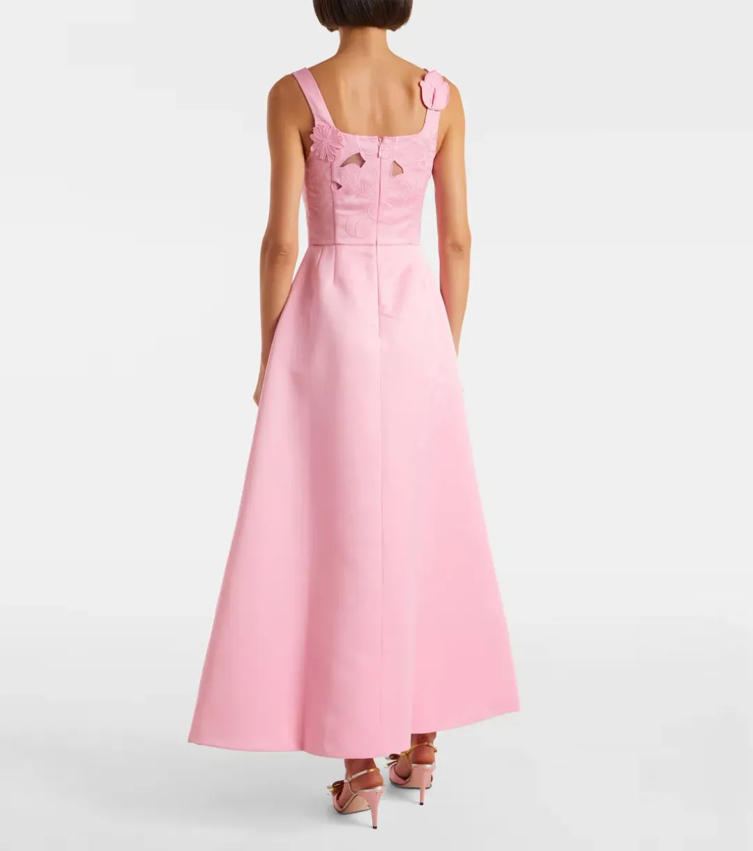 Rianne floral-appliqué maxi dress by Leo Lin Size 8 for rent on The Volte - main image