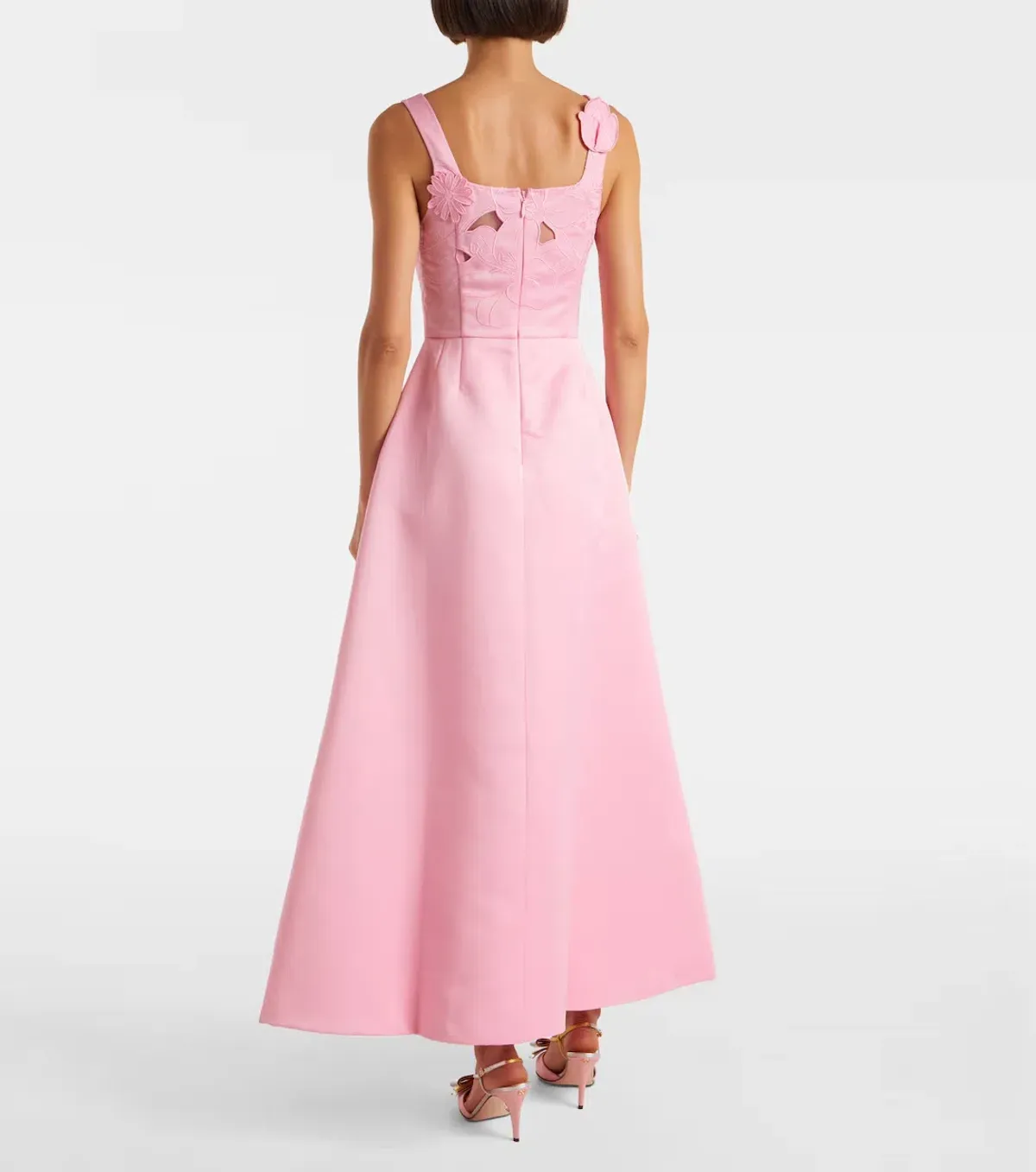 Rianne floral-appliqué maxi dress by Leo Lin Size 8 - Image 2