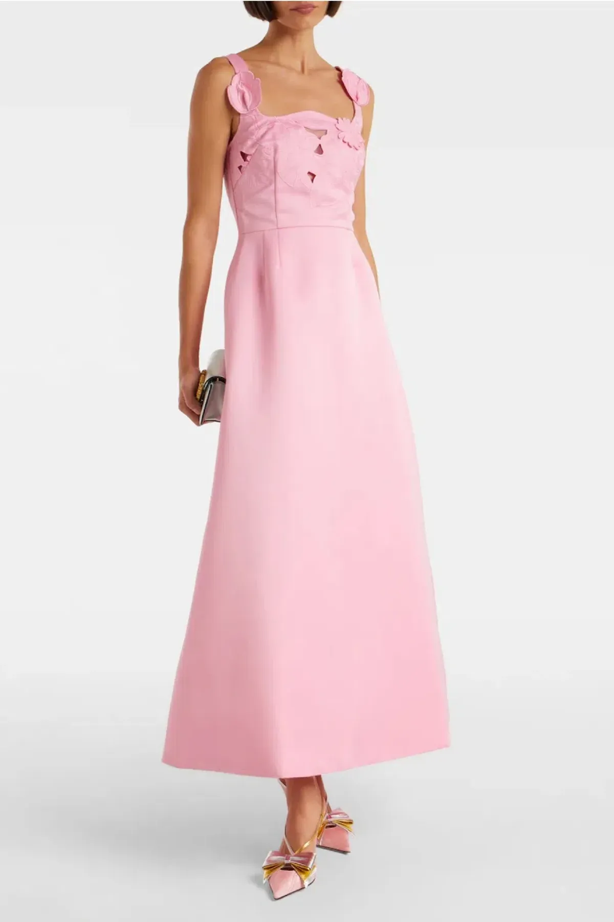 Rianne floral-appliqué maxi dress by Leo Lin Size 8 for rent on The Volte - main image