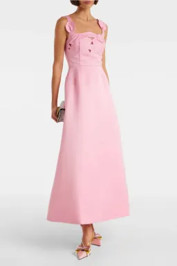 Rianne floral-appliqué maxi dress by Leo Lin Size 8 for rent on The Volte - image 1