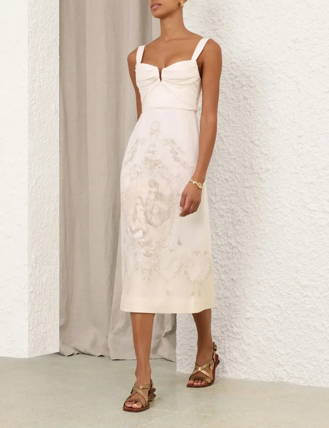 Drape Midi Dress by Zimmermann Size 8 for rent on The Volte - main image