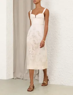 Drape Midi Dress by Zimmermann Size 8 for rent on The Volte - image 2