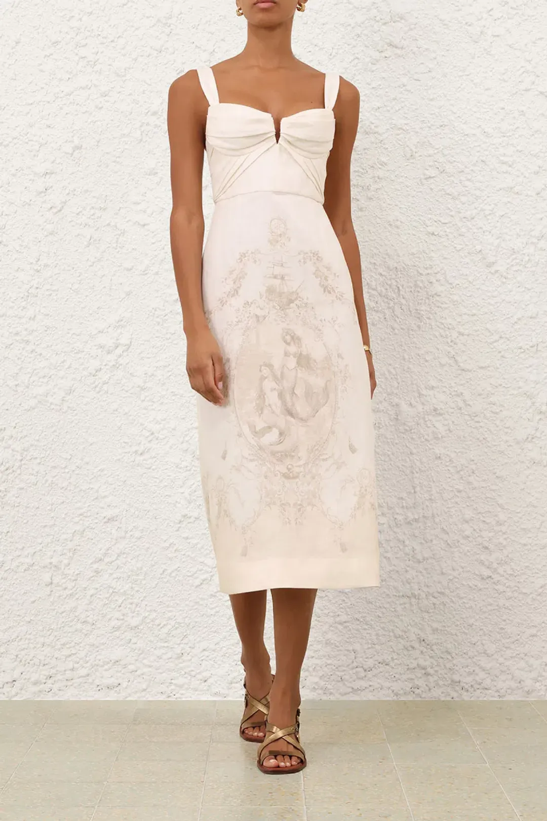 Drape Midi Dress by Zimmermann Size 8 for rent on The Volte - main image