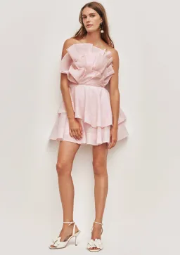 Aje Selestia Mini Dress size 12 Pink for rent on The Volte - image 1