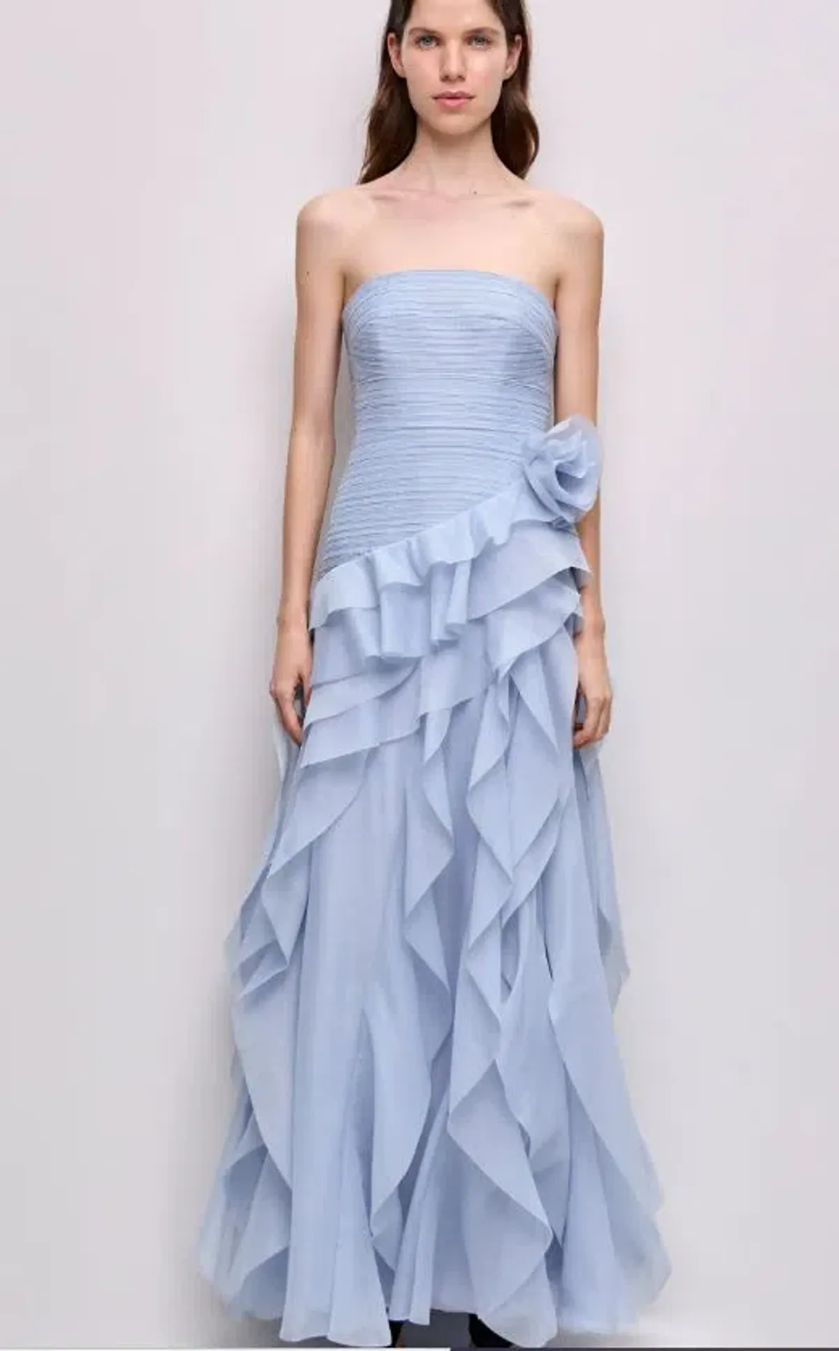 Aje Canyon Gown in Blue Size 6 for rent on The Volte - main image