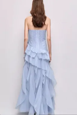 Aje Canyon Gown in Blue Size 10 for rent on The Volte - image 3