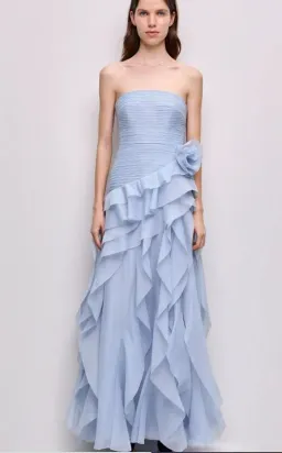 Aje Canyon Gown in Blue Size 10 for rent on The Volte - image 1