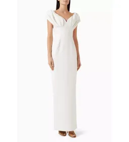 Rachel Gilbert Myra Maxi Gown White Size 8 for rent on The Volte - image 1