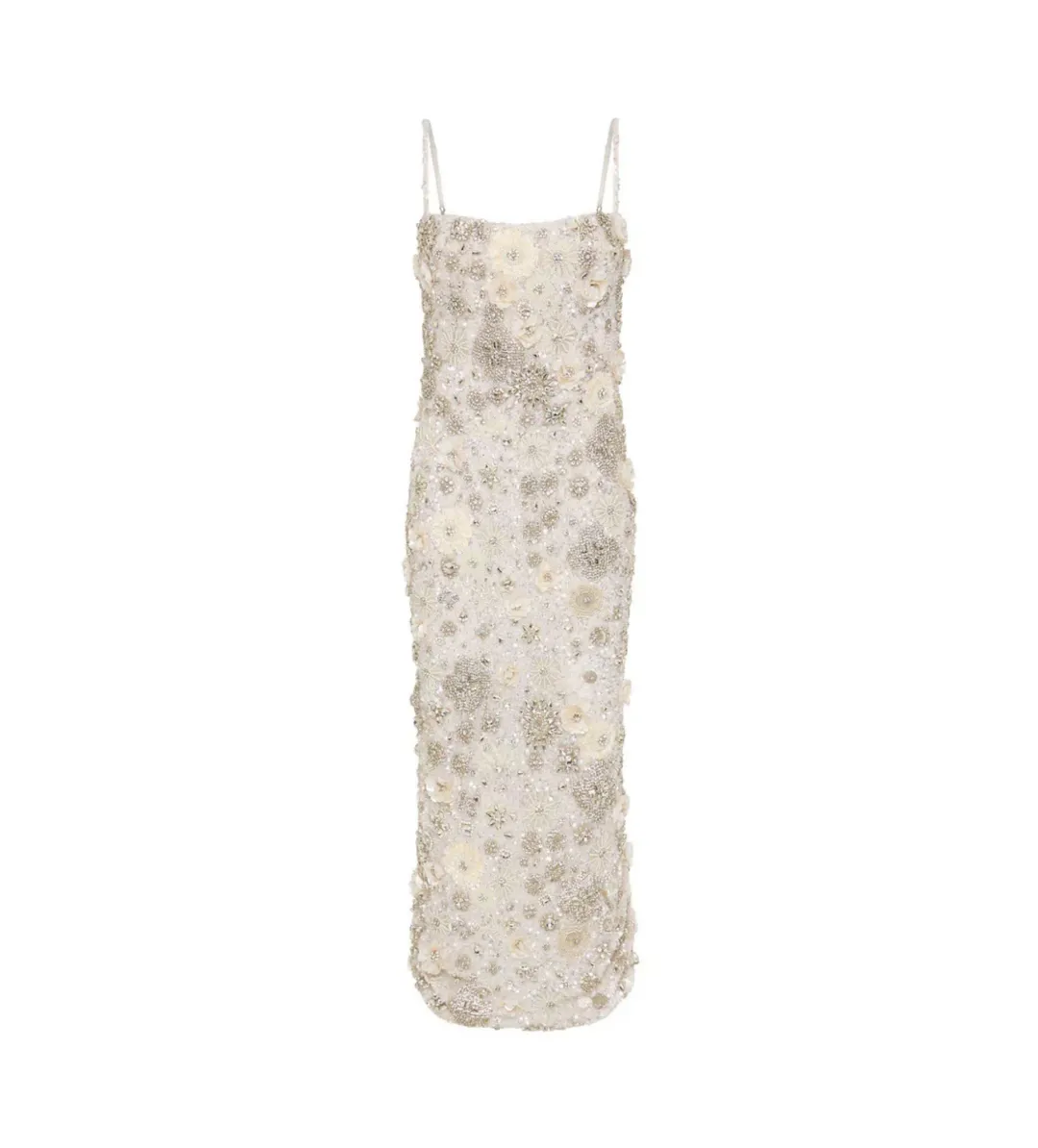 Rachel Gilbert Francesca Midi Gown in Ivory Size 6 for rent on The Volte - main image