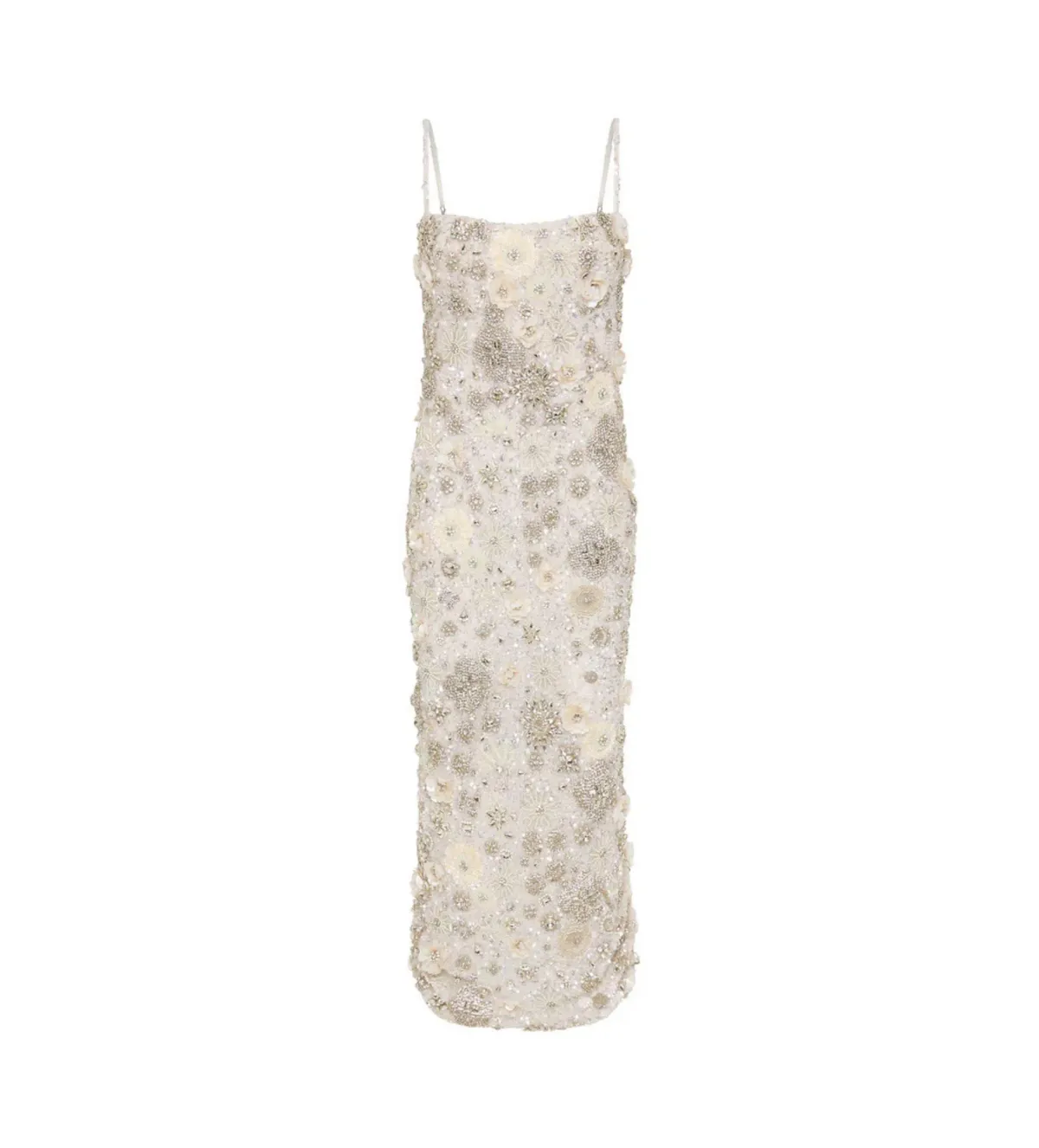 Rachel Gilbert Francesca Midi Gown in Ivory Size 6 - Image 1