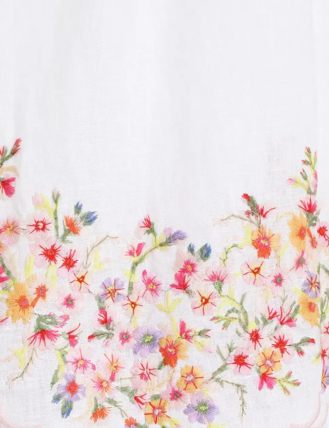 ZIMMERMANN MAE FLORAL MIDI DRESS WHITE FLORAL SIZE 1/AU 10 for rent on The Volte - main image